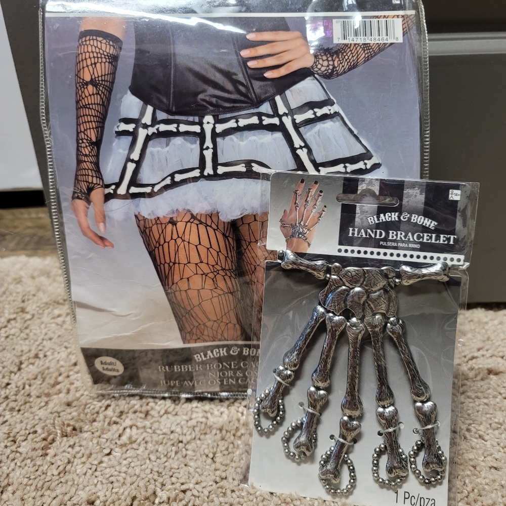 Halloween Skeleton Accessories Cage Skirt Bracelet